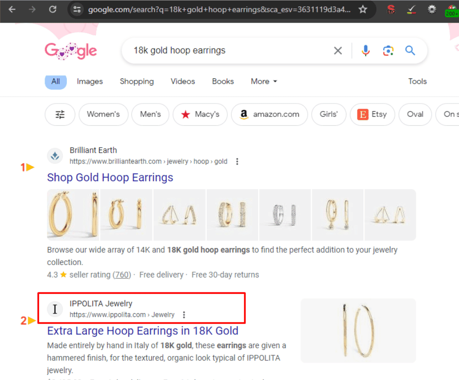 Top1 - Top3 in SERPs image 1